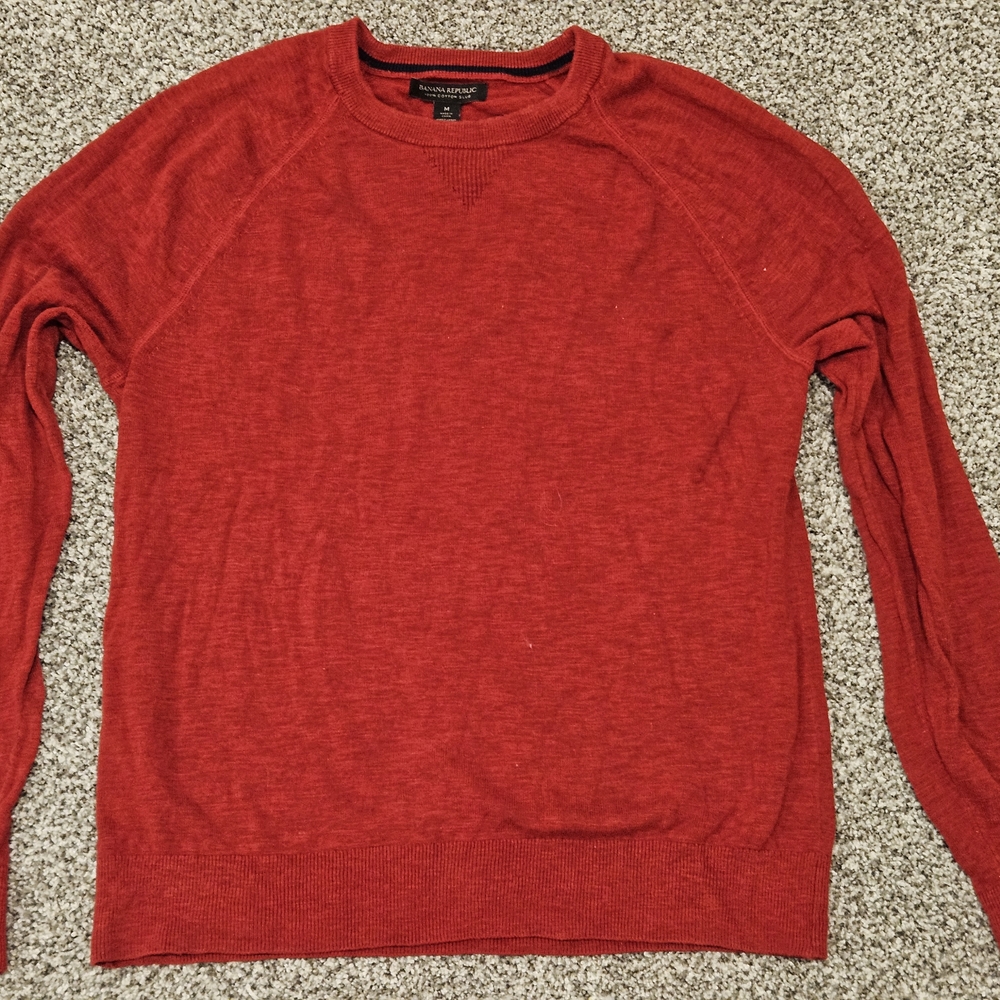 Banana Republic Red Crewneck Sweater